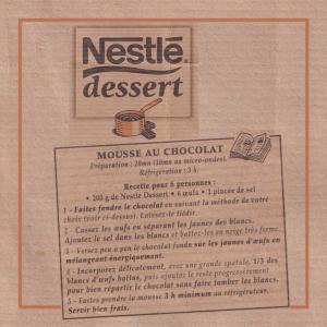 Mousse Chocolat Noir Nestlé Dessert